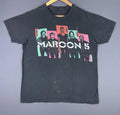 Vintage Y2K Maroon 5 Band Tee Music Tour Concert Promo Fade Black T