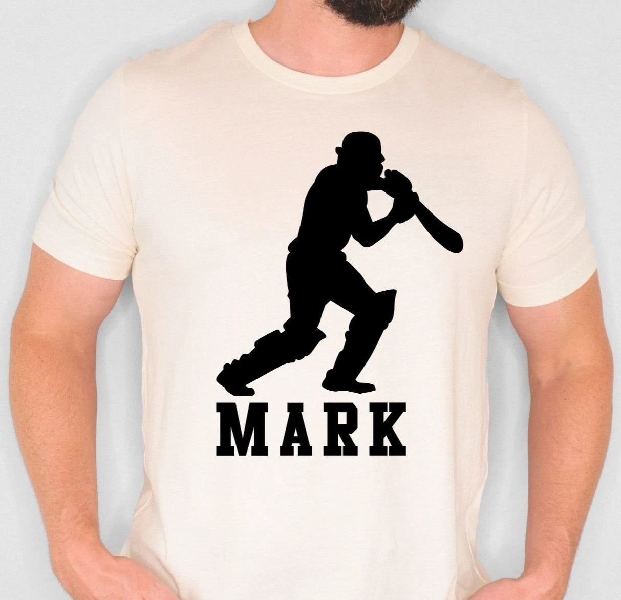 Personalised Cricket Player T Shirt Custom Name Sports Fan Tee Birthday Gift Uni