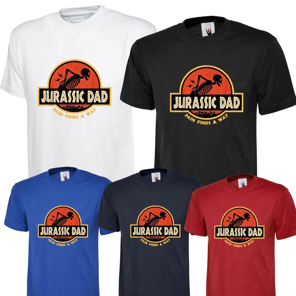 Fathers day  T-Shirt Dad Joke Idea Jurassic dad For Husband Gift Present Tee Top