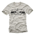 Custom Muscle Car Men's T-Shirt with Mustang Race - Men's Car Tuning Shirt