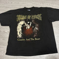 Vintage 1998 Cradle Of Filth Cruelty And The Beast T Shirt XL Black Double Side