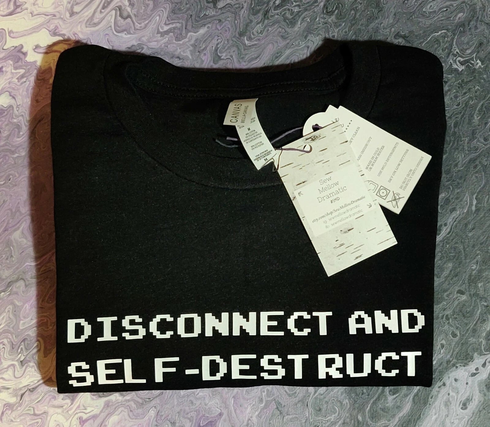Disconnect & Self-Destruct | APC / Outsider Insp. | Adult T-Shirt, Heather Black