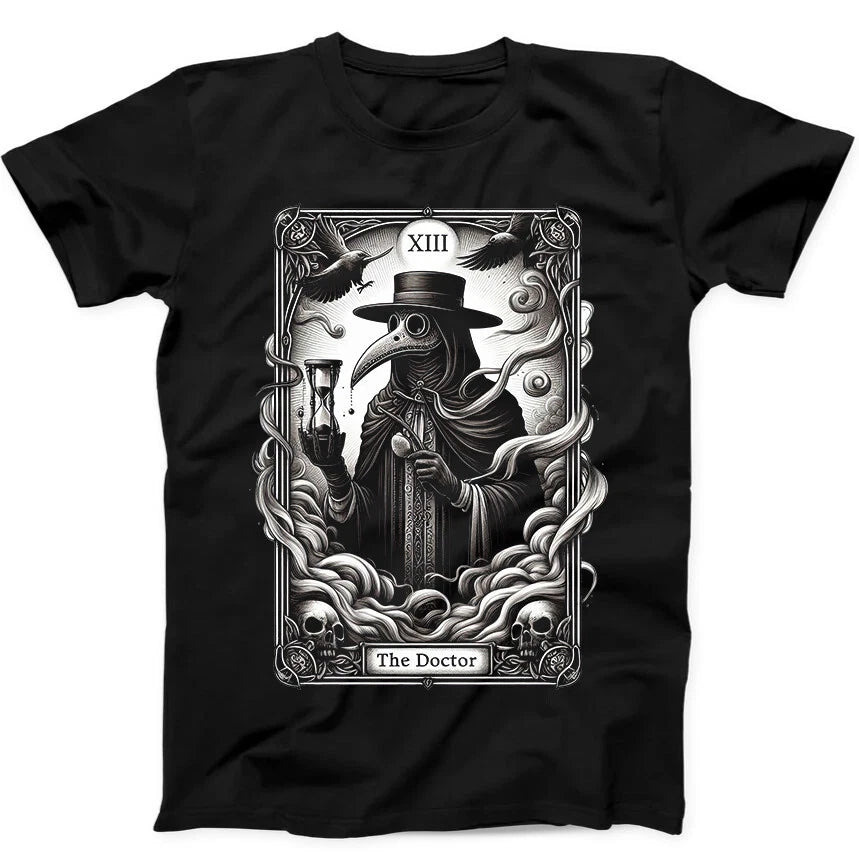 Tarot Card Plague Medical Doctor Funny Gift  Tee T Shirt 328
