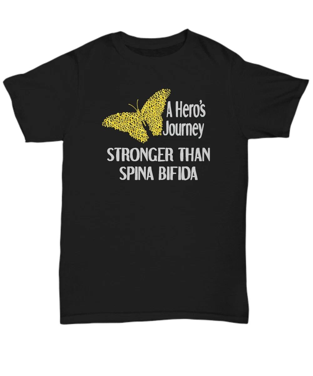 Spina Bifida Awareness Shirt Gift for Hero I Wear Yellow For a Survivor