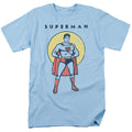 DC Comics - Superman - Distressed Vintage Simple - Adult Unisex T-Shirt - Blue