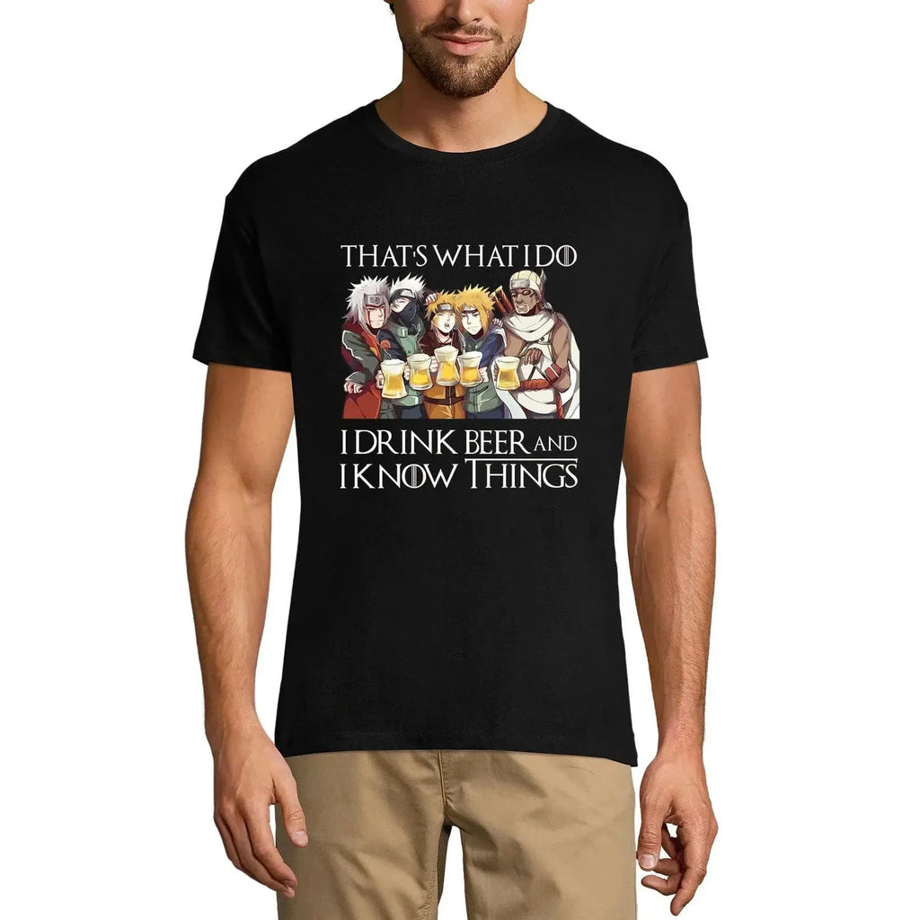 Men's Graphic T-Shirt I Drink Beer And I Know Things Eco-Friendly Limited