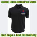 Custom Embroidered Polo Shirt Logo Suzuki Garage & Technicians Names Gift
