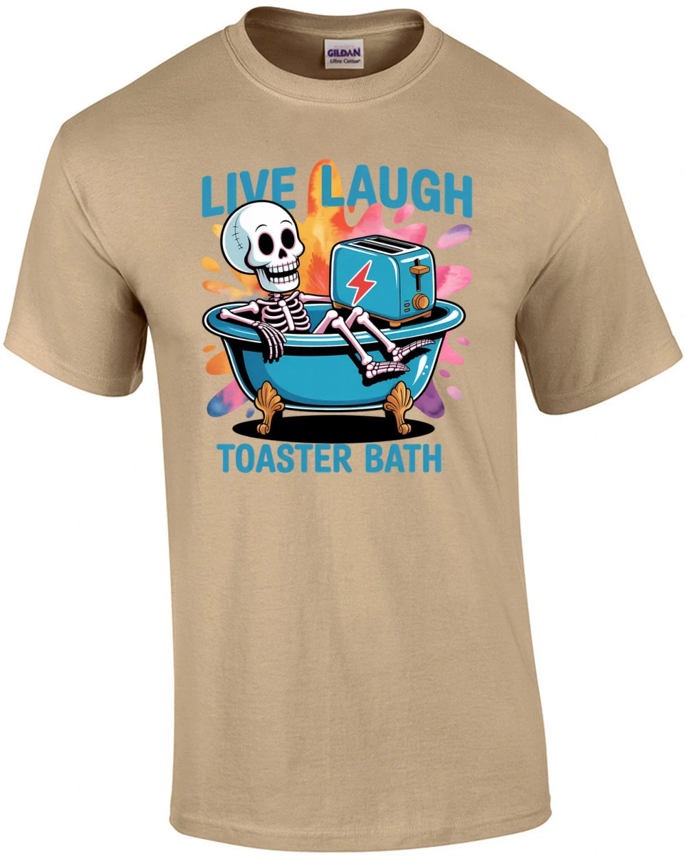 Live Laugh Toaster Bath T-Shirt