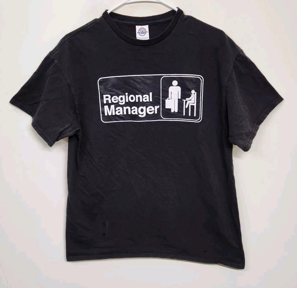 Regional Manager The Office Delta Pro Weight T-shirt Adult Large *spots 1422