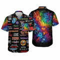 80s Rock Band Hawaiian Shirt, retro throwback music shirt, vintage Hawaiian Shir