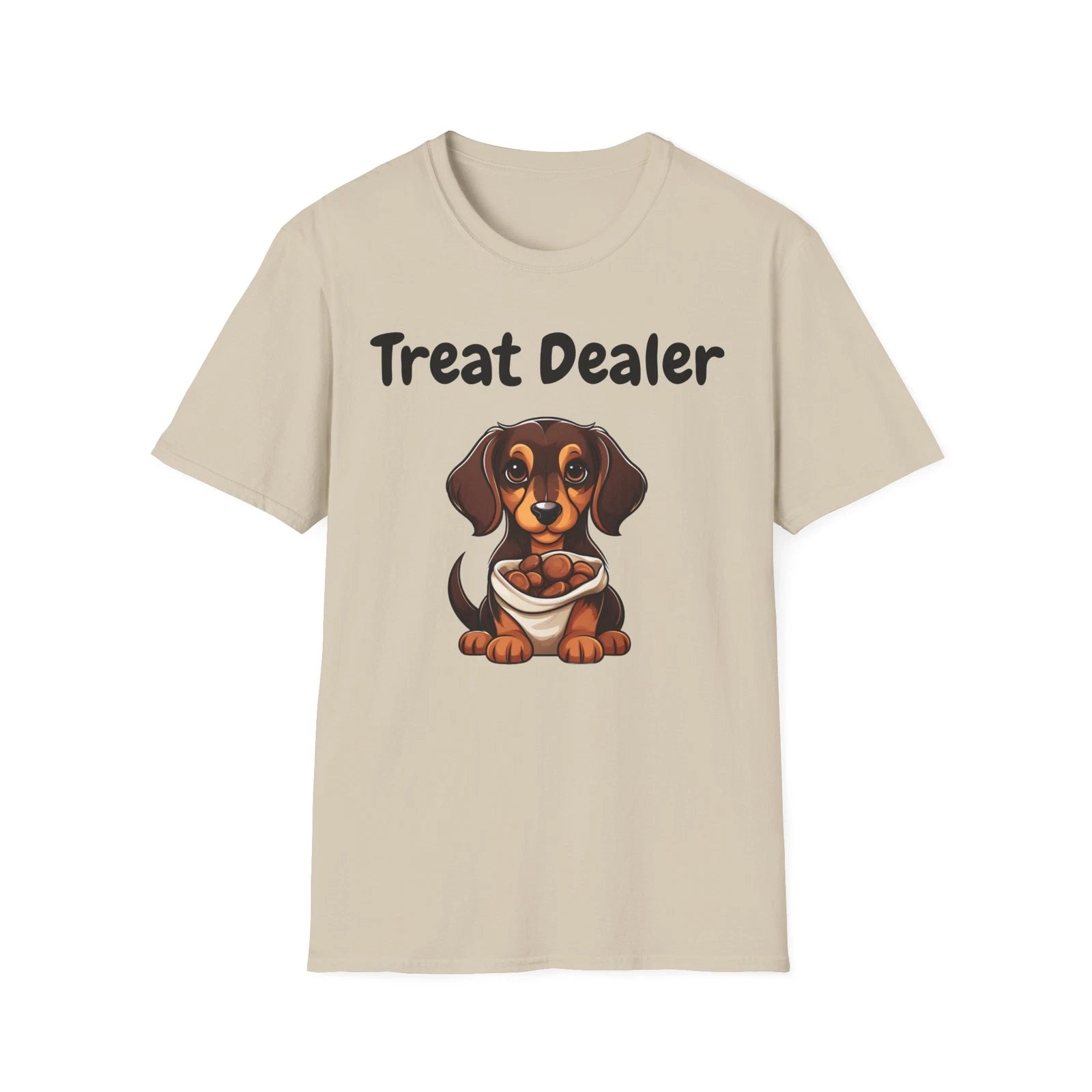 Treat Dealer Funny Dog Shirt, Dachshund Dog Treat T-Shirt, Unisex Softstyle