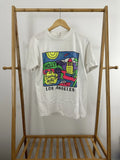 VTG 80s Los Angeles Pop Art Colorful Bold Hollywood Beverly Hills T-Shirt Size M