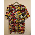 Galaxy By Harvic Men's Yellow Multicolor Pop-Art Graphic Tee Sz M