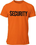 Security T-Shirt Front Back Print Men's Tee Staff Event Uniform Bouncer...