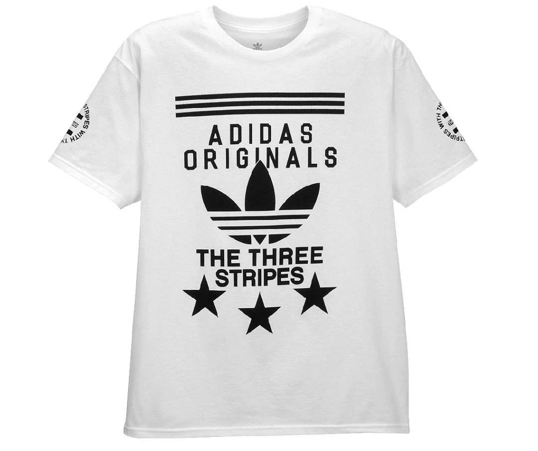 Adidas Originals "New Banner" T-Shirt White/Black Men's XL 2XL BNWT