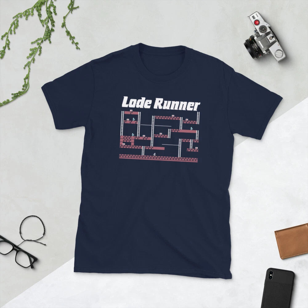 Lode Runner Retro C64 PC retro Video Game Short-Sleeve Unisex T-Shirt