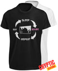 Eat Sleep Anime Repeat T SHIRT S-3XL Funny Graphic Pop Culture Japanese GIFT TEE