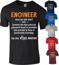 DeMina ENGINEER T Shirt Funny ENGINEER Top Birthday Novelty Father Day S To 5XL