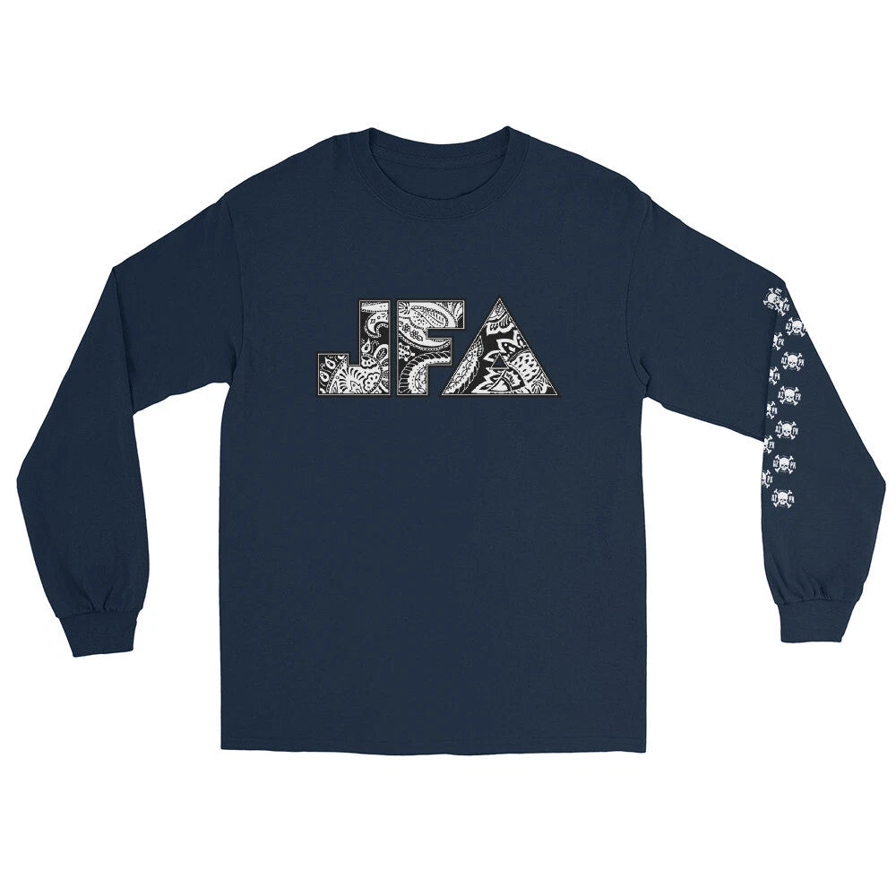 JFA B/W Paisley Men’s Long Sleeve T-Shirt 2