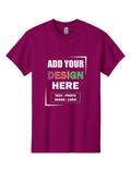 Personalized Customized Gildan Men's T-Shirt Your Business Logo Text Designs USA