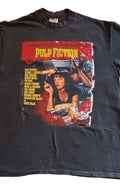 PULP FICTION 1994 T-Shirt Black XL Vintage Oneita Cotton Short Sleeve