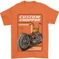 Biker Custom Chopper Motorbike Motorcycle Mens T-Shirt 100% Cotton