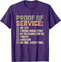 Proof of Service DD-214 Tinnitus Strong Work, Ethic Military T-Shirt