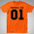 General Lee 01 Orange T-Shirt Retro Funny Daisy TV Dukes Hazzard Rebel Classic