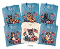 Comfort Colors Custom Patriotic Dog Print 250 Fireworks Custom Breed Gift