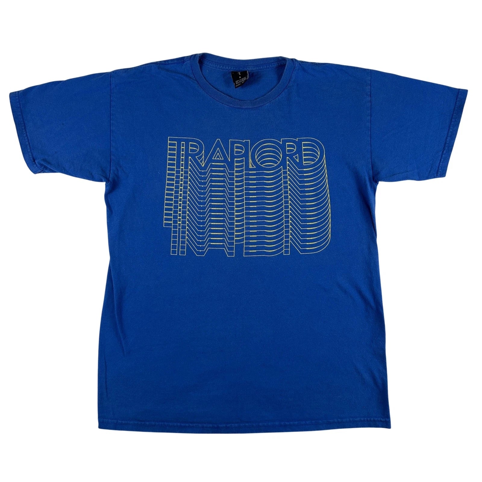 Traplord Shirt Mens Medium Blue Graphic Logo Tee Streetwear Hip Hop Rap Y2K