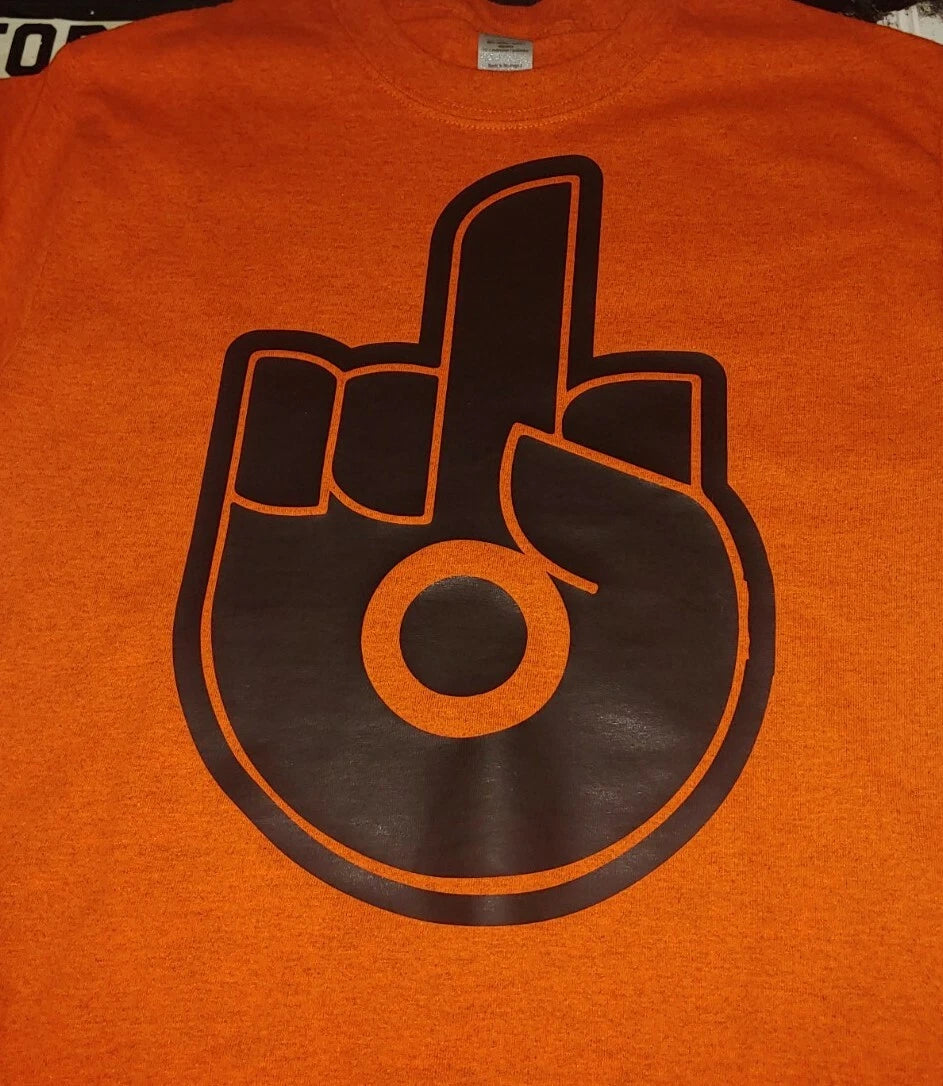 NEW hockey t SHIRT PHILADELPHIA flyers middle finger tshirt gym bar broad street