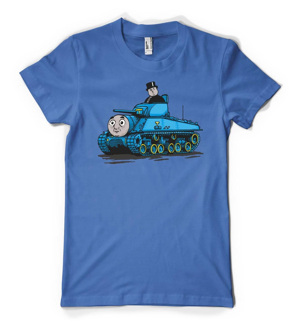BNWT  Thomas Railway Engine Tank Train Mash Up Personalised Unisex Adult T Shirt