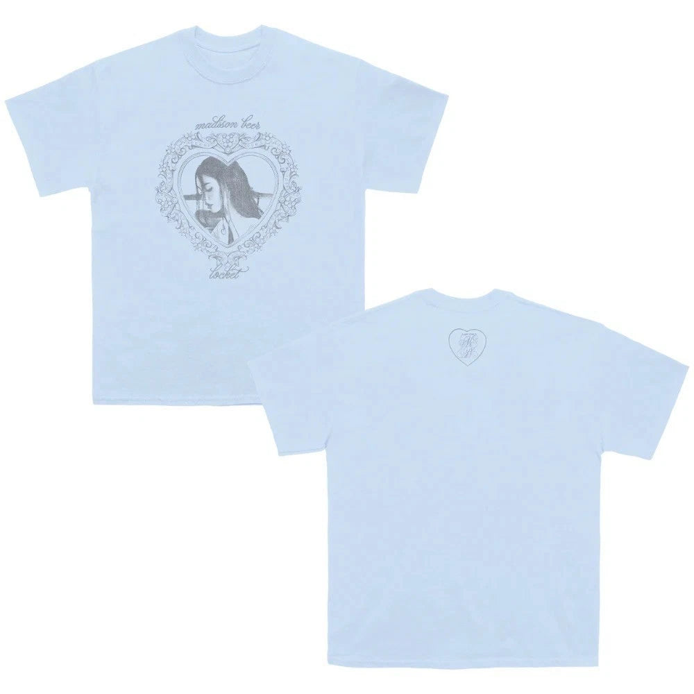 Madison Beer Locket Album Merch 2026 T-shirt All Size (Light Blue)