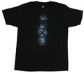 PlayStation Mens T-Shirt - Shadowy Button Symbols Image