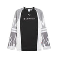 PUMA Bmw M Motorsport Graphic Crew Neck Long Sleeve T-Shirt Mens Black Casual To