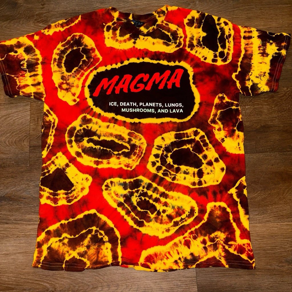 King Gizzard & The Lizard Wizard “Magma” custom tie-dye tee, size large