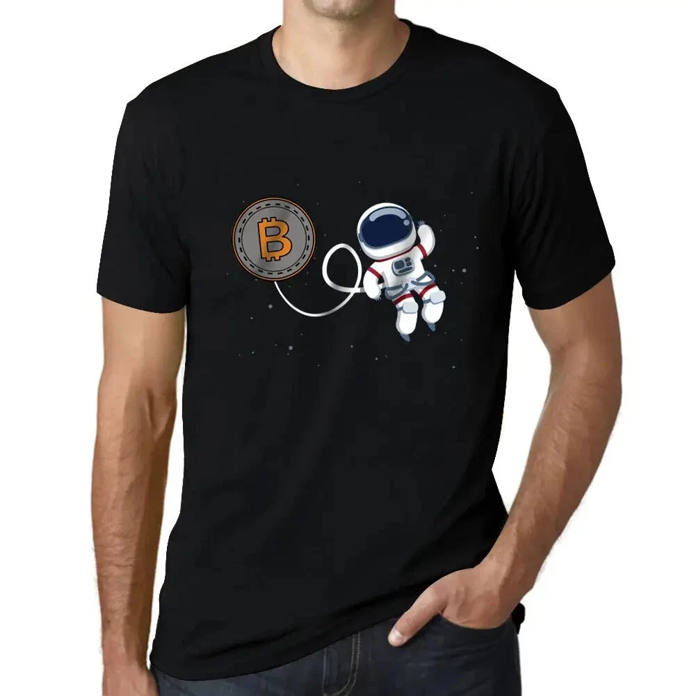 Men's Graphic T-Shirt Bitcoin To The Moon Hodl Btc Crypto Funny Eco-Friendly