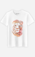 Men's Short Sleeve T-Shirt White, DESERT LION