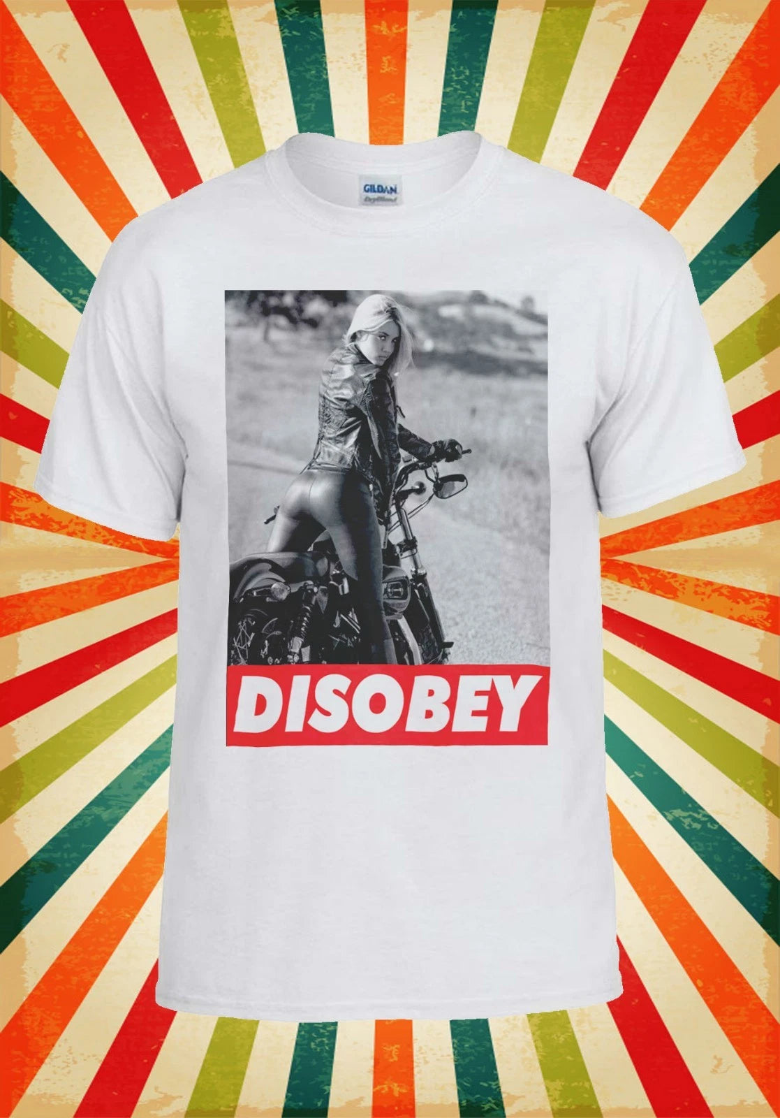Sexy Bike Girl Riding Funny Novelty Men Women Vest Tank Top Unisex T Shirt 1233