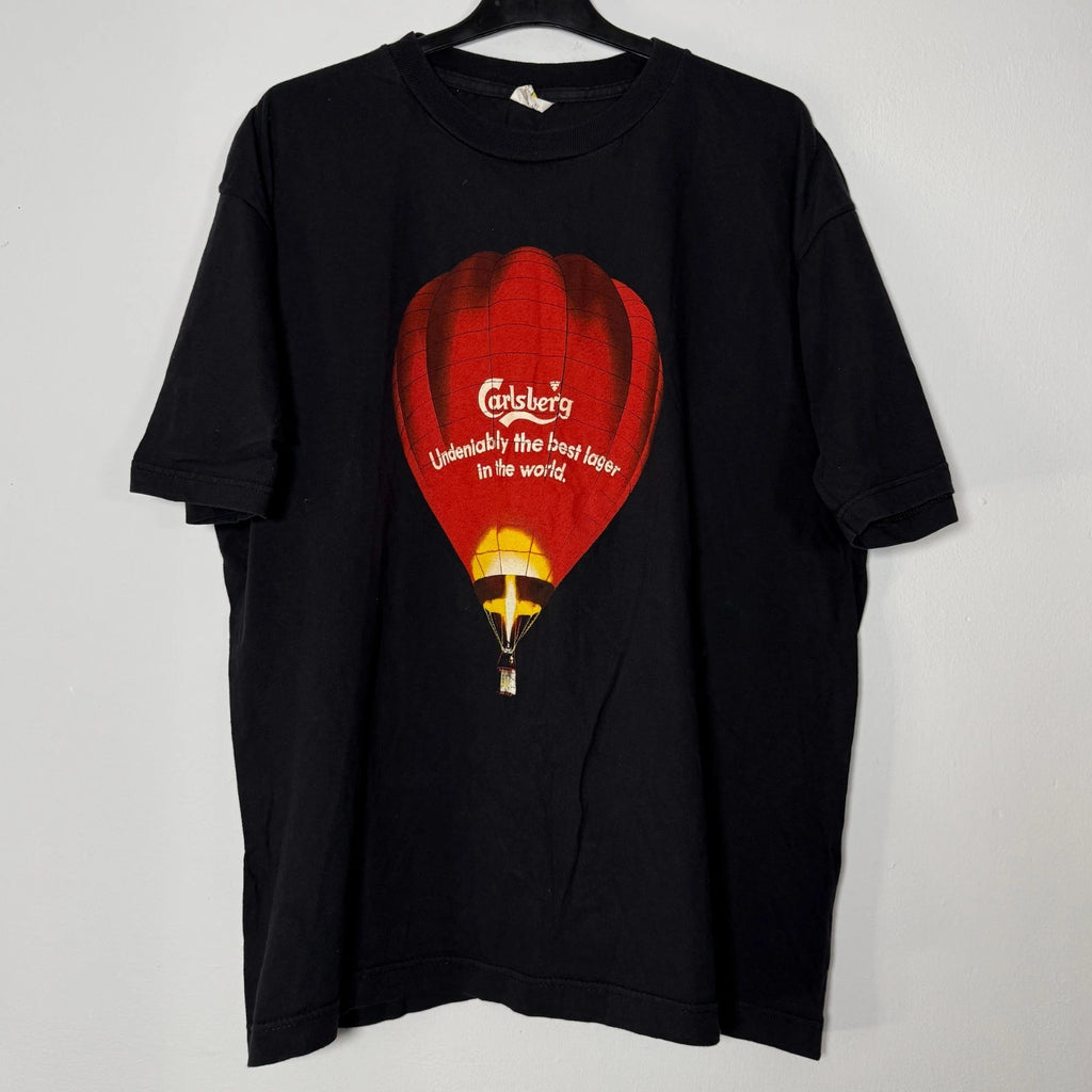 Vintage 90s Carlsberg Graphic Beer Promo World Cup Football T-Shirt XL