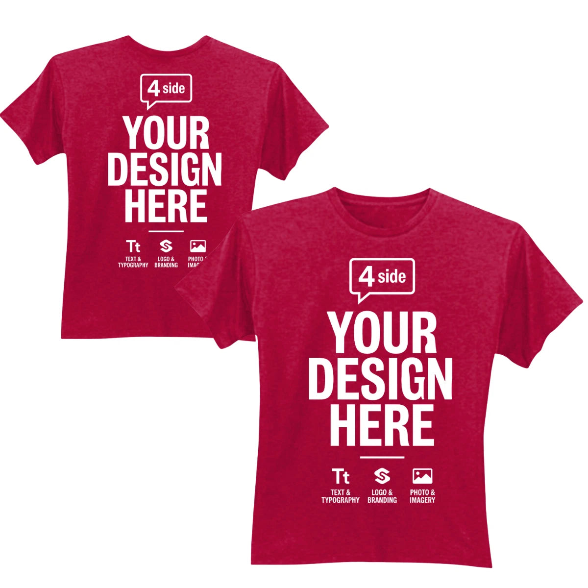 Custom T-Shirt With Your Design Text Photo Upload Mens Womens Tee