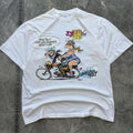 Vintage Y2K Fat Sporty Women Motorcycle Funny French Shirt