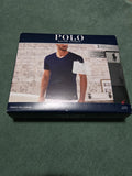 3 Pack Ralph Lauren  Polo Slim Fit Cotton Crewneck T-Shirt  Mens SMALL Gray