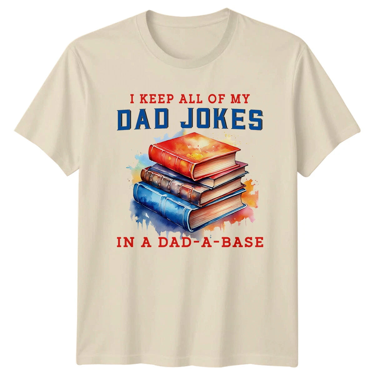 Dad Jokes Database T-Shirt Funny Father's Day Book Lover Tee