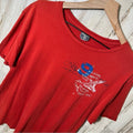 Polo Ralph Lauren Vintage Y2K Eagle Grunge Red T Shirt Mens XL