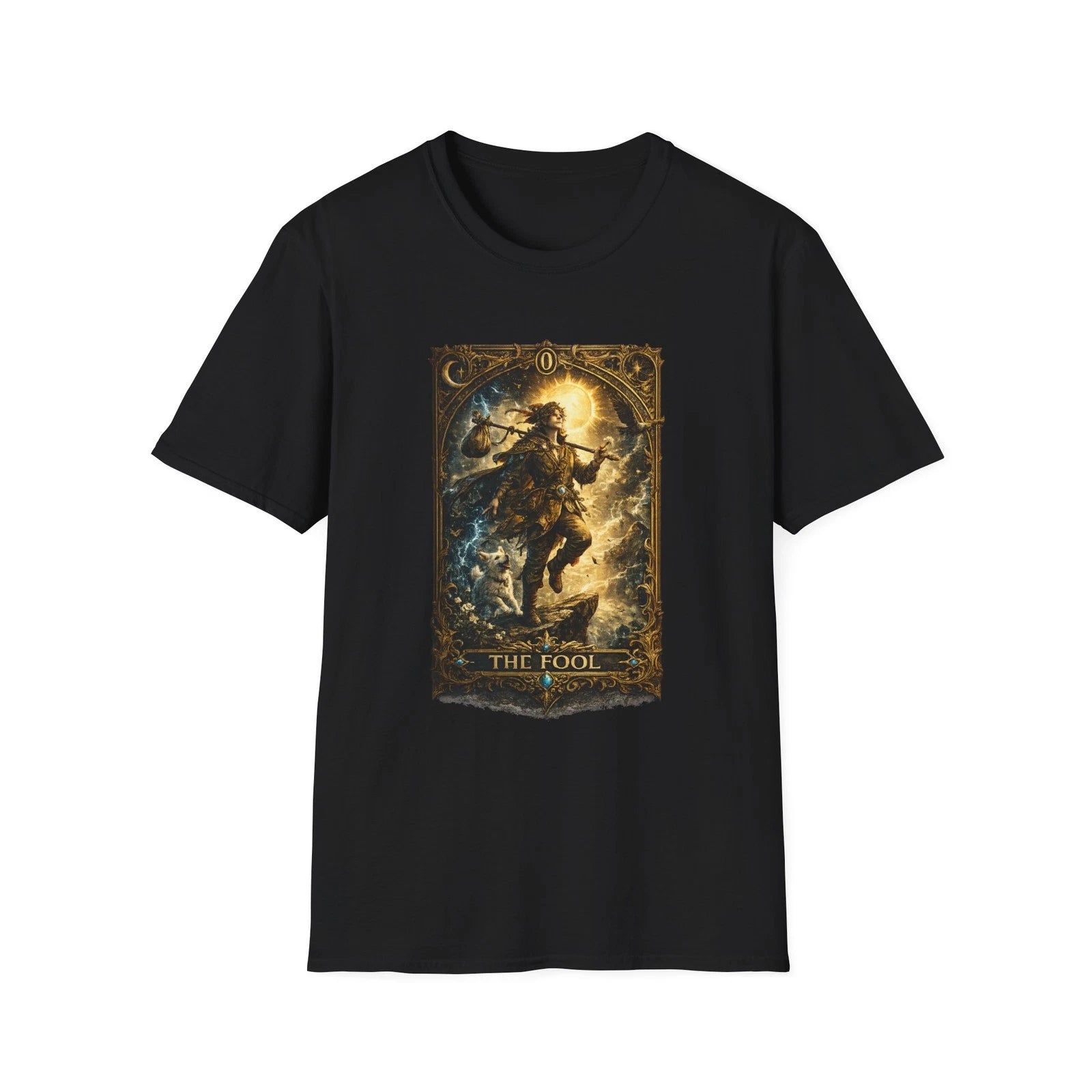 The Fool Tarot Card T Shirt Mystical Tarot Graphic Tee