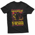 Faithful To The Cheese Funny Japanese Horror Rat Meme Y2K T-Shirt