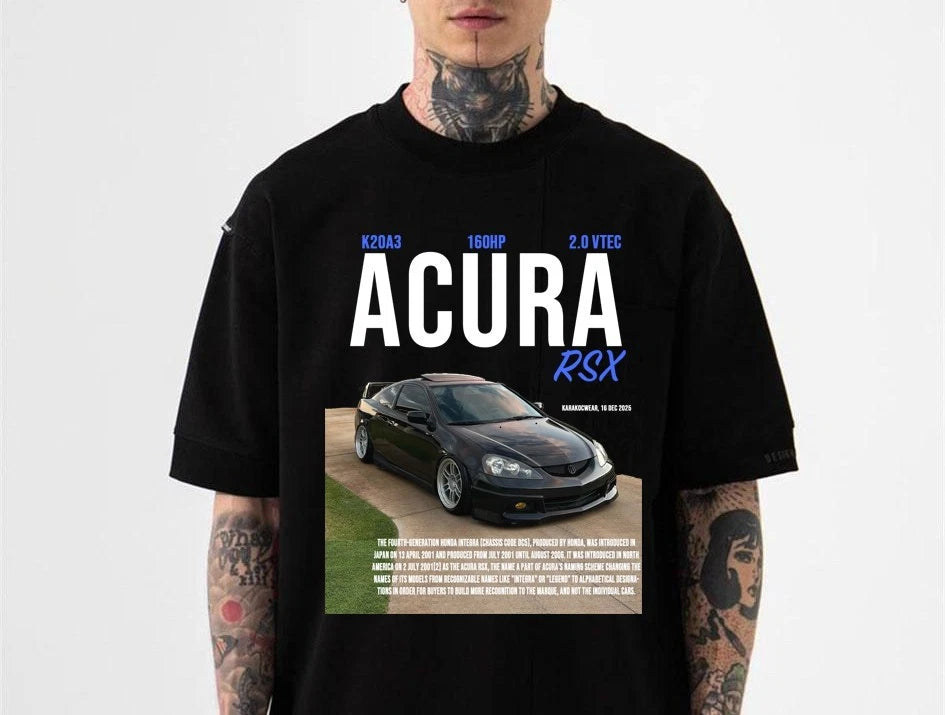 Acura RSX DC5 | Custom Car Portrait Design | K20 VTEC Specs Graphic Shirt | JDM