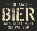 Men's Quotes T-Shirt I Like Beer - Beer Doesn't Talk Funny Gifts For Men