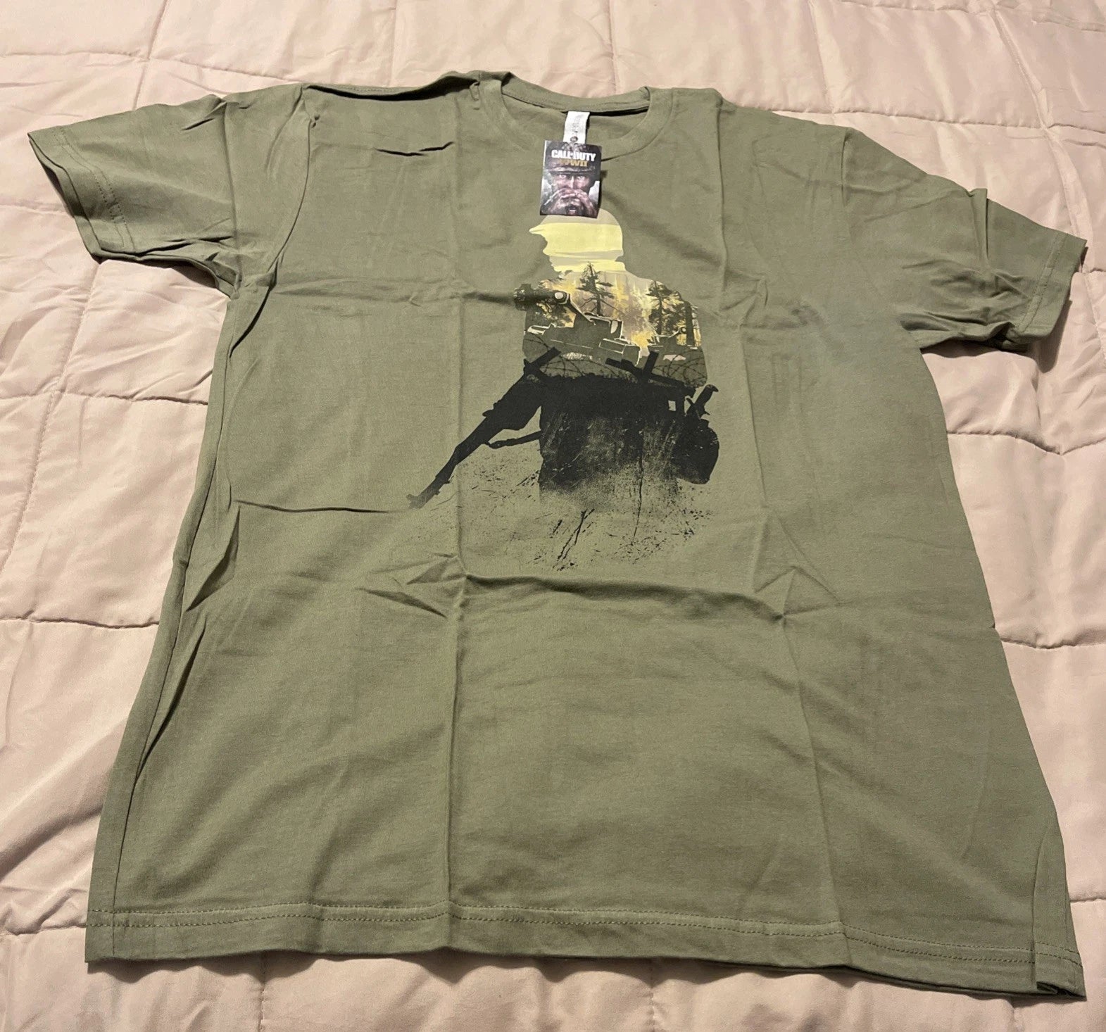 Call of Duty Modern Warfare 3 MW3 Men's T-Shirt Size L Gray Tagless———33